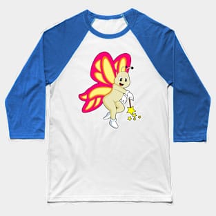 Butterfly as Wizard with Magic wand Baseball T-Shirt